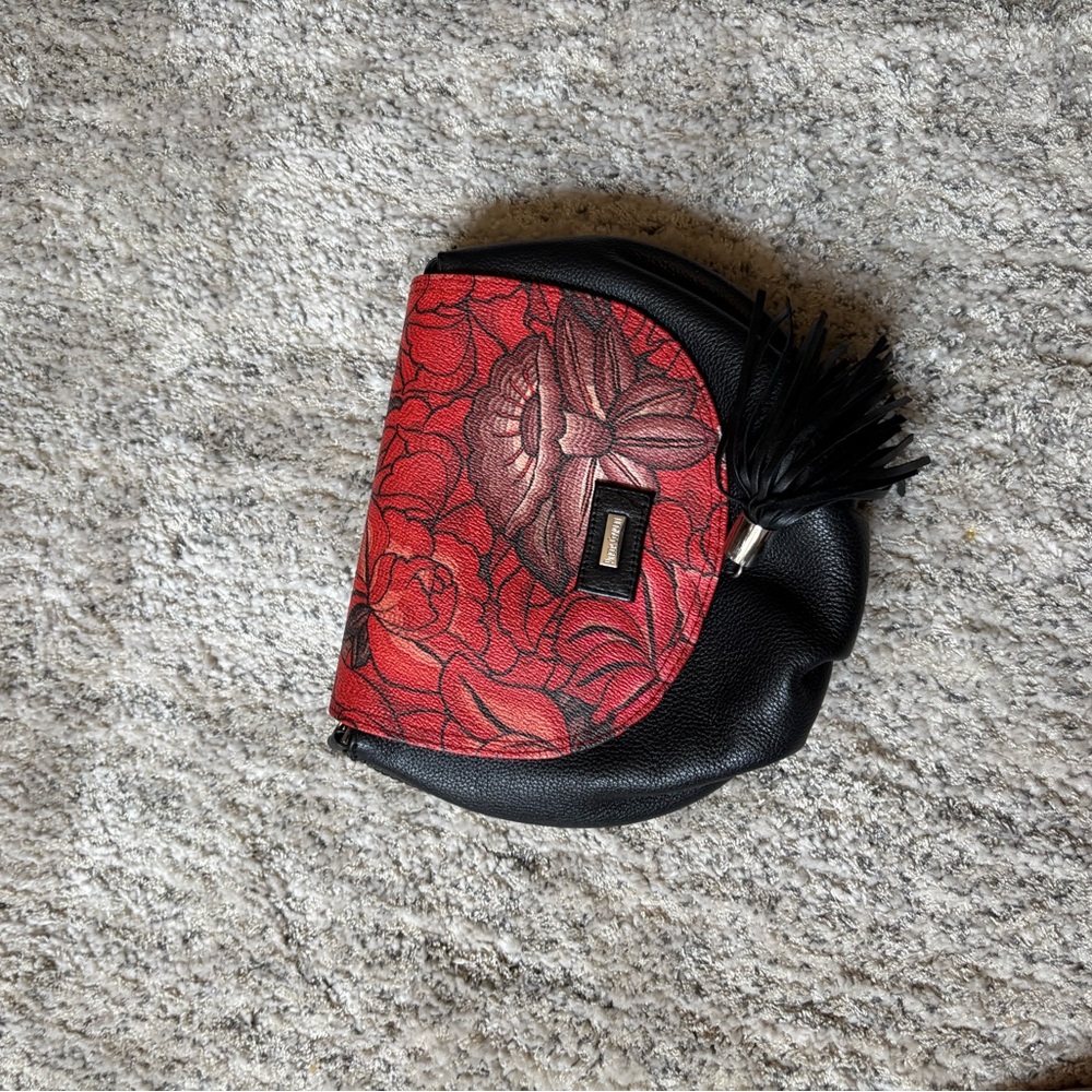 Elegant Red and Black Women's Bag